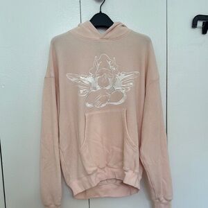 Boys Lie Pink Hoodie with White Graphic